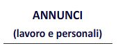 Proposte lavoro e personali