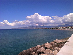 Sperlonga. Il mare Sperlonga. Vista del mare.