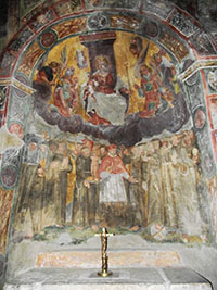 San Cosimato interno San Cosimato interno con affreschi